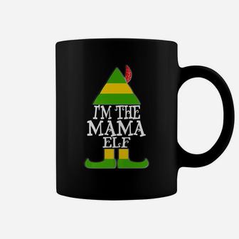 Im The Mama Elf Funny Christmas Holiday Funny Mom Coffee Mug - Seseable