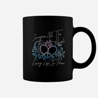 Imagine Hippie People Living Life In Peace And Love Coffee Mug - Seseable