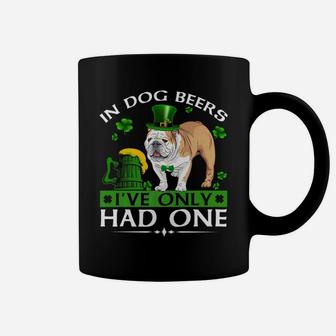 In Dog Beers Funny English Bulldog St Patricks Day Coffee Mug - Seseable