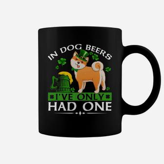 In Dog Beers Funny Shiba Inu St Patricks Day Coffee Mug - Seseable