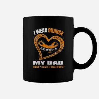 In My Memory Of My Dad Kidney Canker Awareness Coffee Mug - Seseable