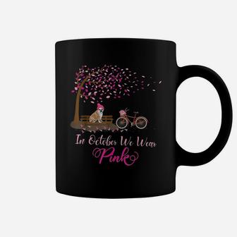 In October We Wear Pink English Bulldog Coffee Mug - Seseable