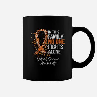 In This Family No One Fights Alone Kidney Coffee Mug - Seseable