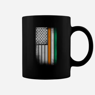 Irish American Flag - Half Irish Half American Tank Top Coffee Mug - Seseable