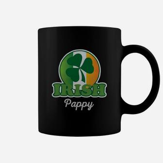 Irish Pappy Funny Family Shamrock St Patricks Day Gift Coffee Mug - Seseable