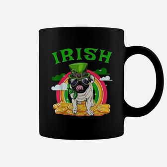 Irish Pug Funny St Patricks Day Leprechaun Dog Coffee Mug - Seseable