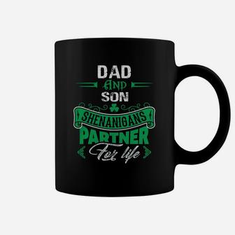 Irish St Patricks Day Dad And Son Shenanigans Partner For Life Family Gift Coffee Mug - Seseable