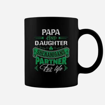 Irish St Patricks Day Papa And Daughter Shenanigans Partner For Life Family Gift Coffee Mug - Seseable