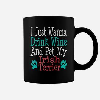 Irish Terrier Dog Mom Dad Funny Wine Lover Gift Coffee Mug