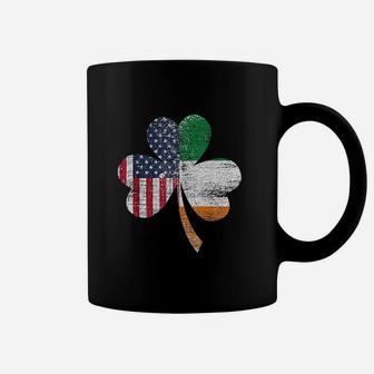 Irish Us Flag Ireland Usa Pride St Patricks Day Coffee Mug - Seseable