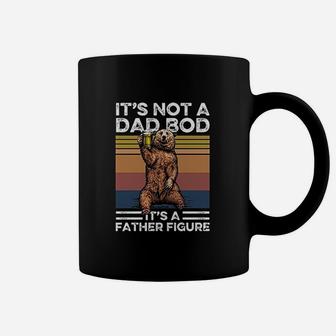 It Is Not A Dad Bod It Is A Father Figure Funny Bear Drinking Vintage Coffee Mug - Seseable