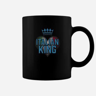 Italian King Shirt Matching Family Tribe Italy Dad Husband Coffee Mug - Seseable