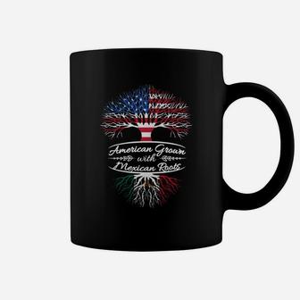 It's Great To Be American Grown With Mexican Roots T-shirts - Men's Organic T-shirt Tshirt Coffee Mug - Seseable