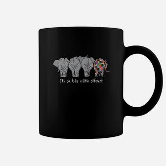 It's Ok To Be A Little Different Autism Elephant Shirt Coffee Mug - Seseable