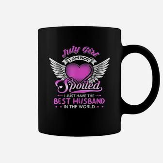 July Girl I Am Not Spoiled I Just Have The Best Husband Coffee Mug - Seseable