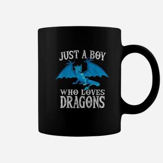 Just A Boy Who Loves Dragons Funny Dragon Costume Gift Coffee Mug - Seseable