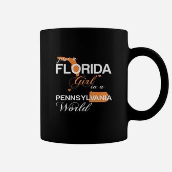 Just A Florida Girl In A Pennsylvania World Coffee Mug - Seseable