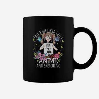 Just A Girl Who Loves Anime And Sketching Coffee Mug | Seseable UK