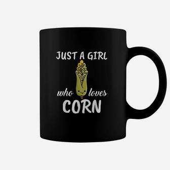 Just A Girl Who Loves Corn Clothes Outfit Gift Corn Coffee Mug - Seseable