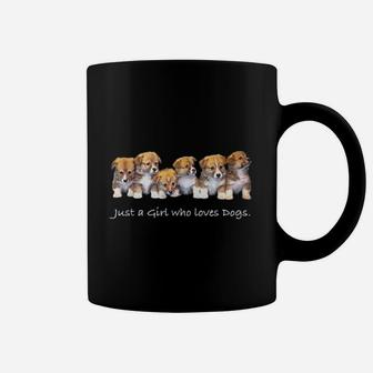 Just A Girl Who Loves Dogs Funny Gift For Dog Trainer Coffee Mug - Seseable