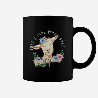 Just A Girl Who Loves Goats Farmer Women Goat Coffee Mug - Seseable