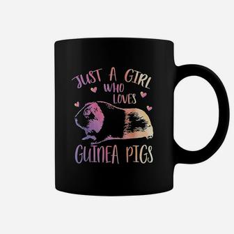 Just A Girl Who Loves Guinea Pigs Watercolor Pig Cute Gift Coffee Mug - Seseable