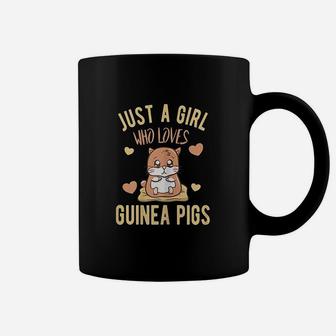 Just A Girl Who Loves Guinea Pigs Wheek Cavy Lover Mom Coffee Mug - Seseable