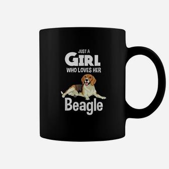 Just A Girl Who Loves Her Beagle Dog Clothes Gift Coffee Mug - Seseable