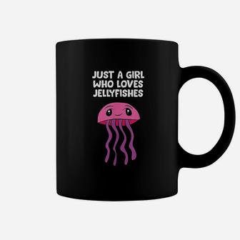 Just A Girl Who Loves Jellyfishes Pet Jellyfish Aquarium Coffee Mug - Seseable