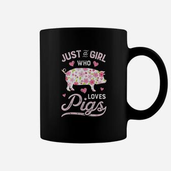 Just A Girl Who Loves Pigs Funny Pig Farmer Gifts Coffee Mug - Seseable
