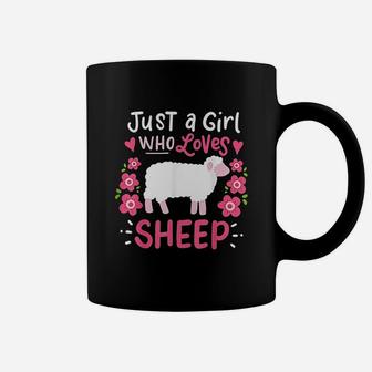 Just A Girl Who Loves Sheep Gift For Sheep Lovers Coffee Mug - Seseable