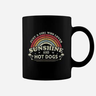 Just A Girl Who Loves Sunshine And Hot Dogs Coffee Mug - Seseable