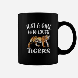 Just A Girl Who Loves Tigers Tiger Animal Lover Gift Coffee Mug - Seseable