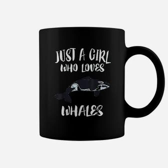 Just A Girl Who Loves Whales Ocean Killer Whale Gift Coffee Mug - Seseable