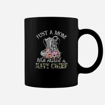 Just A Mom Who Raised A Navy Chief Coffee Mug - Seseable