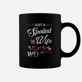 Just A Spoiled Wife In Love With Her Welder Wife Gift Coffee Mug - Seseable