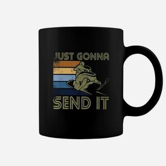 Just Gonna Send It Snowmobiling Coffee Mug - Seseable