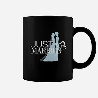 Just Married Gift For Couples Wedding Anniversary Newlywed Coffee Mug - Seseable