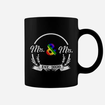 Just Married Wedding Mrs And Mrs Est 2020 Coffee Mug - Seseable