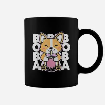 Kawaii Boba Cute Anime Dog Corgi Kawaii Tea Drink Coffee Mug | Seseable UK