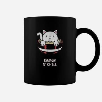 Kawaii Japanese Anime Cat Ramen Coffee Mug - Seseable