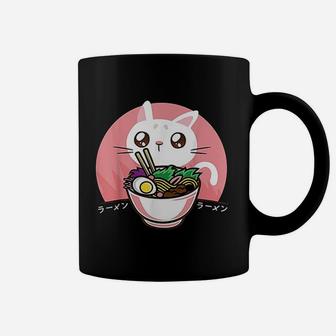 Kawaii Japanese Ramen Noodles Anime Cat Lover Gift Coffee Mug - Seseable