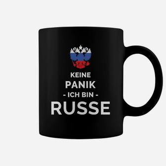 Keine Panik Ich bin Russe Tassen mit humorvollem Spruch - Seseable