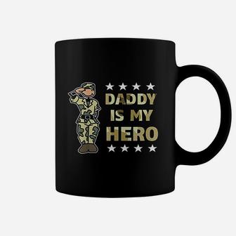 Kids Daddy Is My Hero Military, best christmas gifts for dad Coffee Mug - Seseable