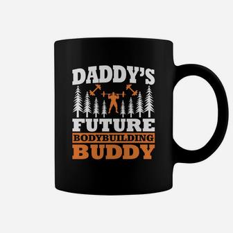 Kids Daddys Future Bodybuilding Buddy For Kids Toddlers Coffee Mug - Seseable