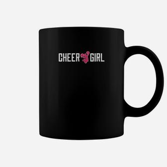 Kids Funny Cheer Girl Cute Cheerleader Gift Daughter Mom Coffee Mug - Seseable