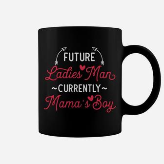 Kids Future Ladies Man Currently Mamas Valentine Day Boys Coffee Mug - Seseable
