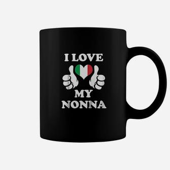 Kids I Love My Nonna, Italian Grandmother Coffee Mug - Seseable