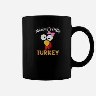 Kids Mommys Little Turkey Childrens Thanksgiving F Coffee Mug - Seseable