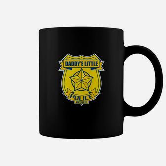 Kids Police Boys Girls Daddys Little Police Officer Coffee Mug - Seseable